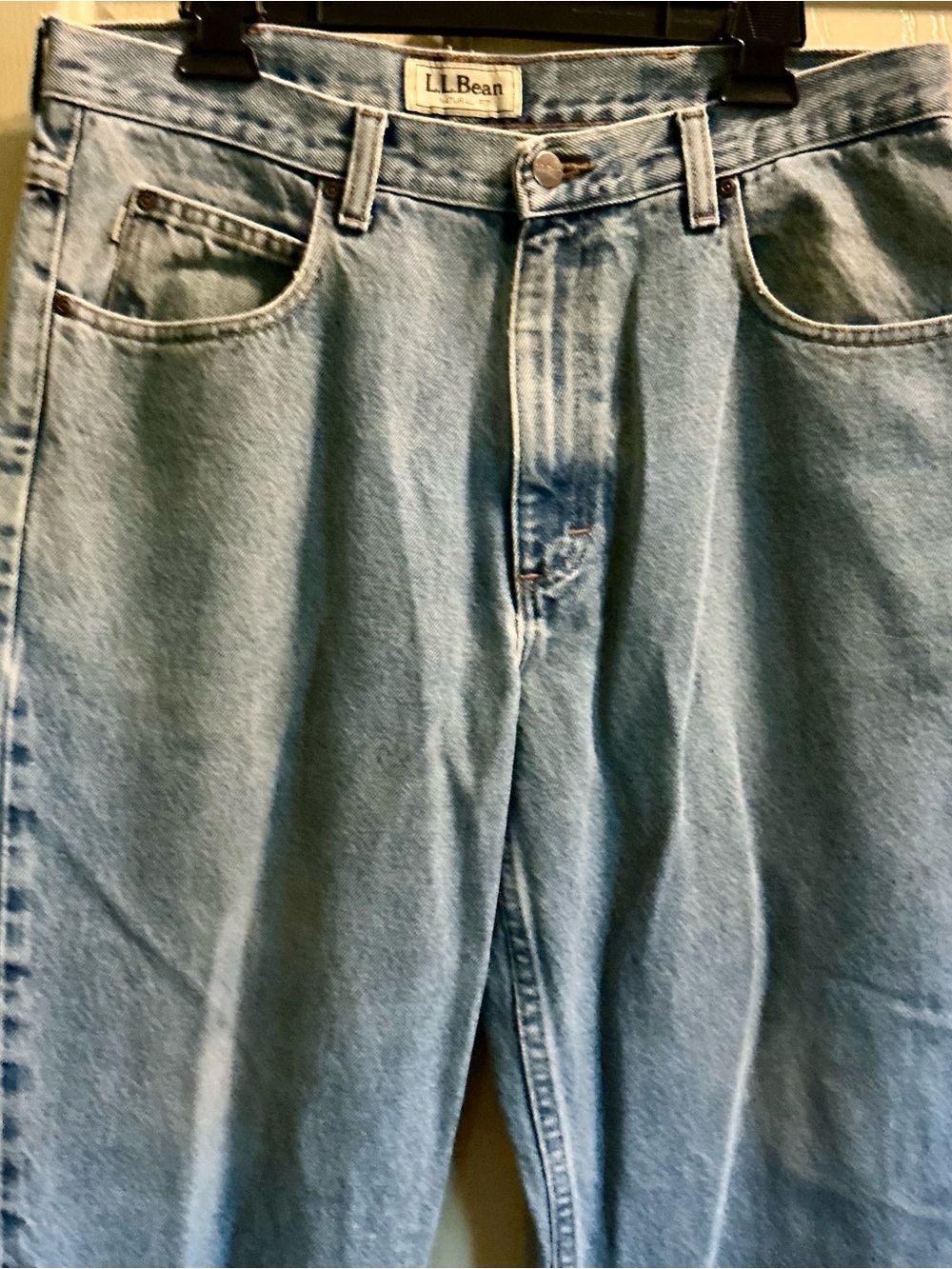L.L. Bean Men's Light Blue Natural fit Jeans 34x30